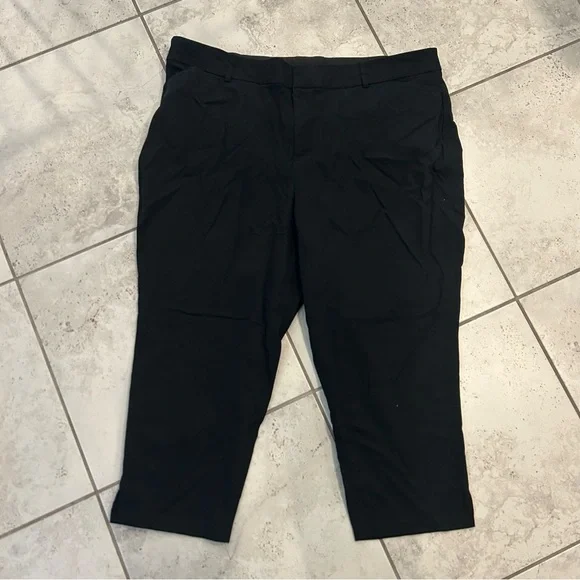 Ava & Viv Black Cropped Dress Pants SIZE 24 - Picture 2 of 6